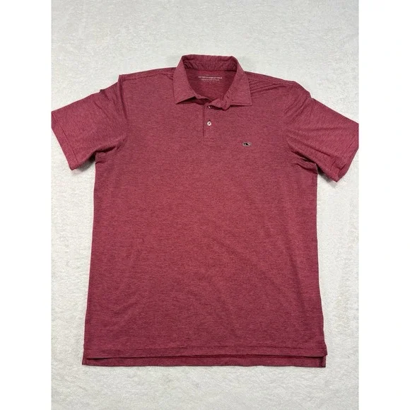 Lot Of 2 Vineyard Vines On The Go Sankaty Polo Mens Performance Stretch Large - Picture 3 of 16